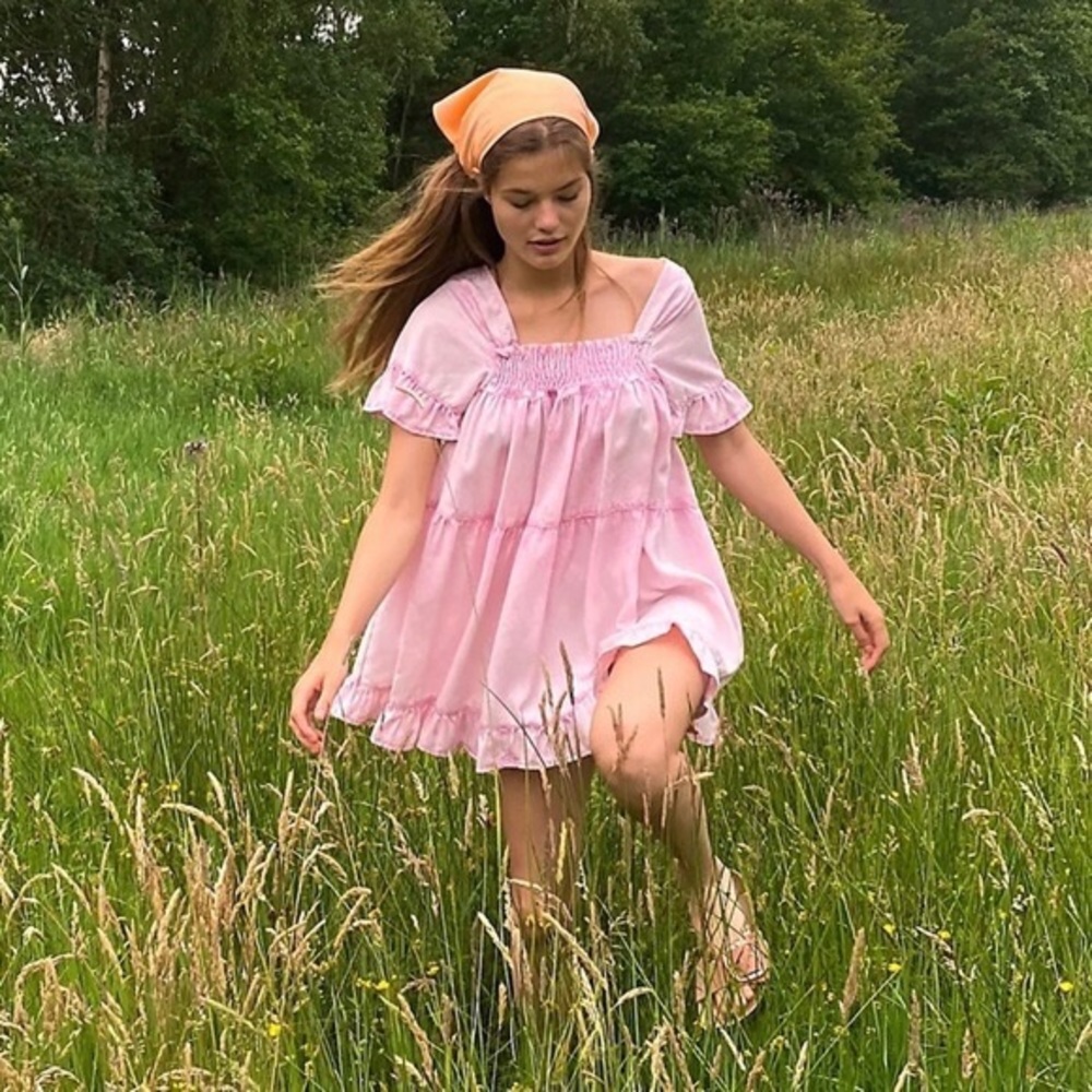 Free People Sadie Pink Tunic Dress Small